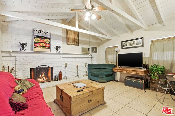 Fireplace, Interior, Living room, Stone Walls