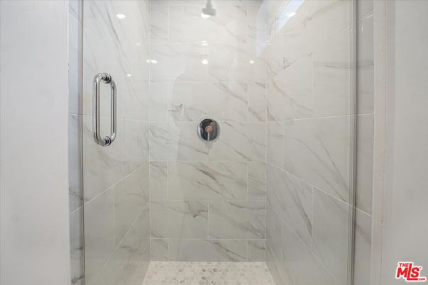 Bathroom, Glass Shower, Interior, Marble Walls