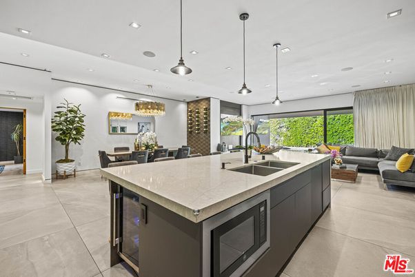 Dining room, Interior, Kitchen, Living room, Pendant Lights, Recessed Lighting