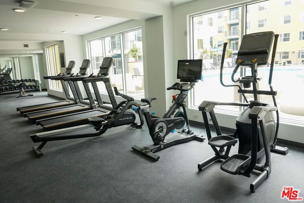 Fitness Equipment, Gym, Interior, Recessed Lighting
