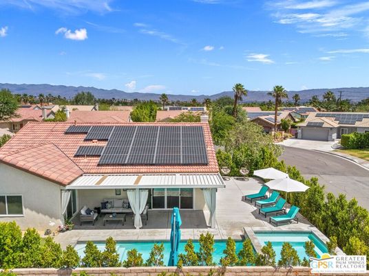 Exterior, Pool, Solar Panels