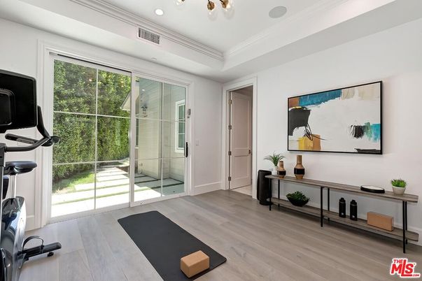 Fitness Equipment, Interior, Wood Texture Flooring