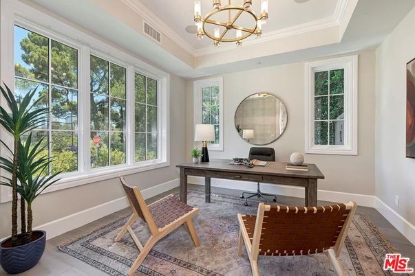 Chandelier, Home Office, Interior