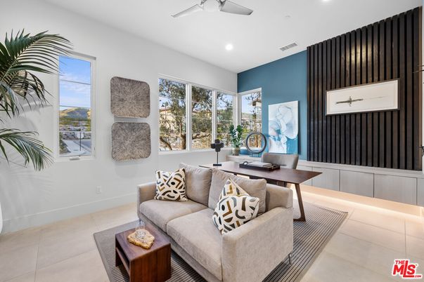 Home Office, Interior, Living room, Recessed Lighting