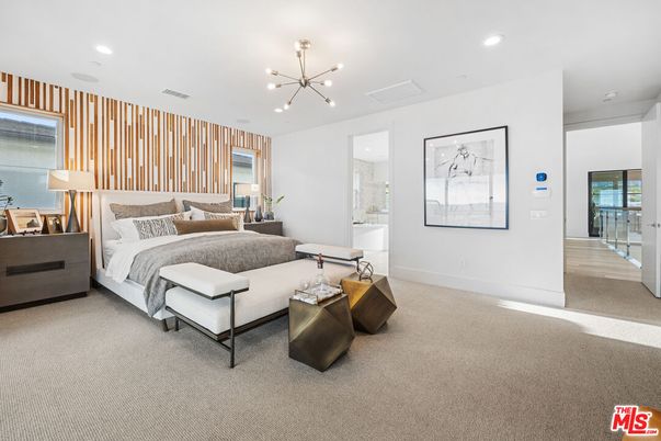 Bedroom, Interior, Pendant Lights, Recessed Lighting