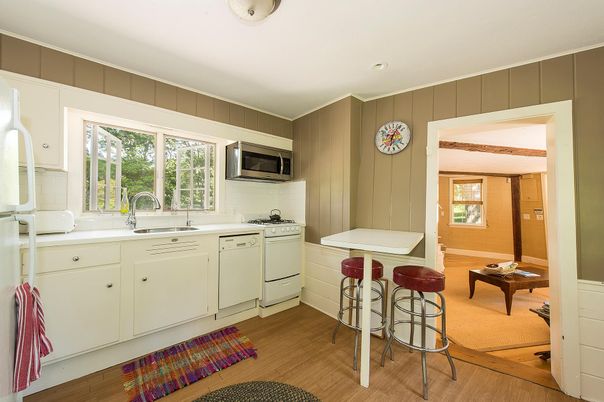 Interior, Kitchen, Wood Texture Flooring