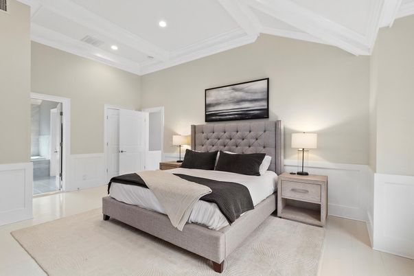 Bedroom, Interior, Recessed Lighting
