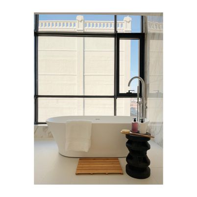 Bathroom, Free Standing Baths, Interior, Marble Walls