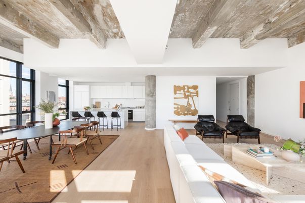 Dining room, Interior, Kitchen, Living room, Wooden Ceilings, Wood Texture Flooring