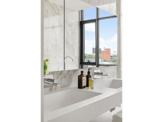 Bathroom, Interior, Marble Walls