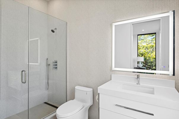 Bathroom, Glass Shower, Interior