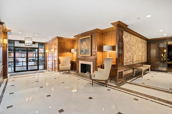 Fireplace, Home Office, Interior, Recessed Lighting, Wooden Walls