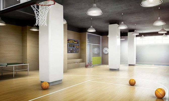 Interior, Pendant Lights, Wood Texture Flooring