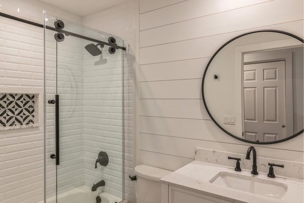 Bathroom, Glass Shower, Interior