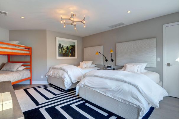 Bedroom, Interior, Recessed Lighting