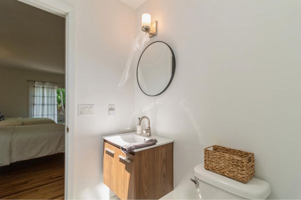 Bathroom, Interior, Wood Texture Flooring