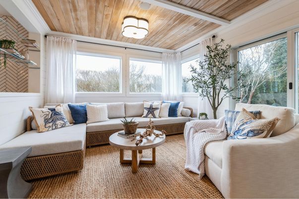 Interior, Living room, Wooden Ceilings