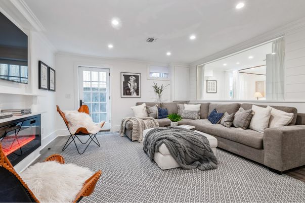 Interior, Living room, Recessed Lighting