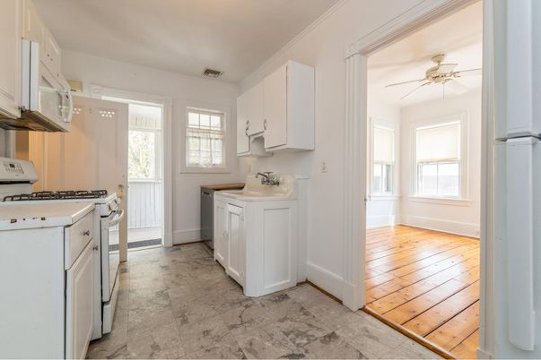 Interior, Kitchen, Wood Texture Flooring