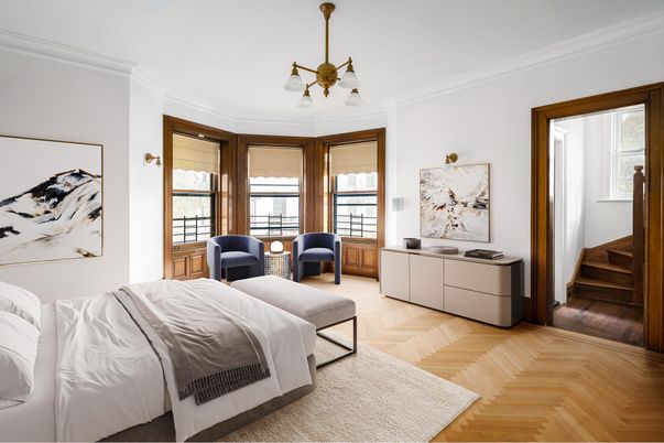 Bedroom, Interior, Wood Texture Flooring