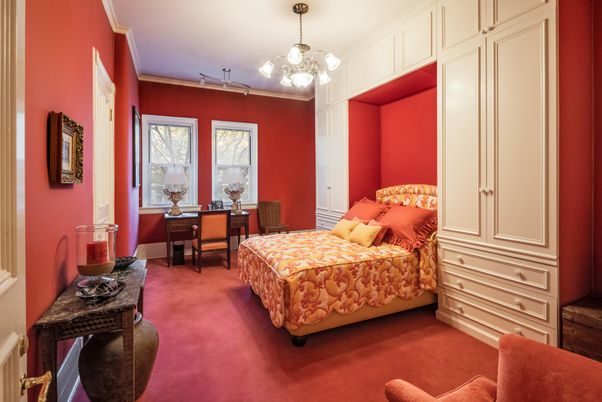 Bedroom, Chandelier, Home Office, Interior