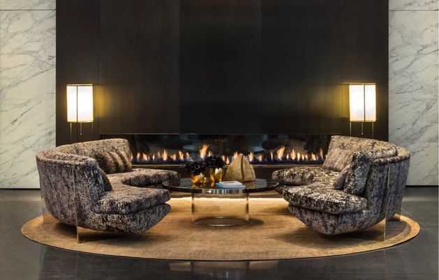Fireplace, Interior, Living room, Marble Walls
