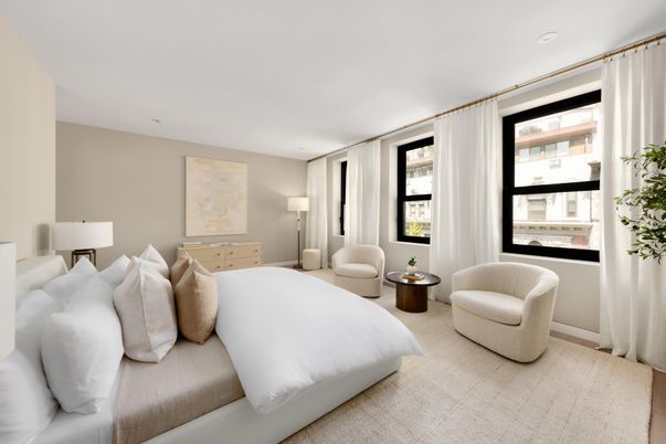 Bedroom, Interior, Recessed Lighting