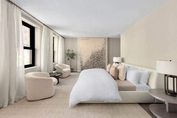 Bedroom, Interior, Recessed Lighting