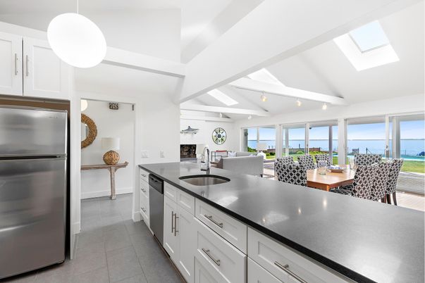 Interior, Kitchen, Pendant Lights, Stainless Steel Appliances, Water