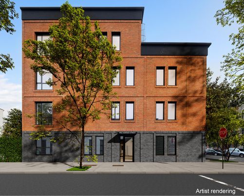 Exterior, Facade, Brick Facade, Rowhouse