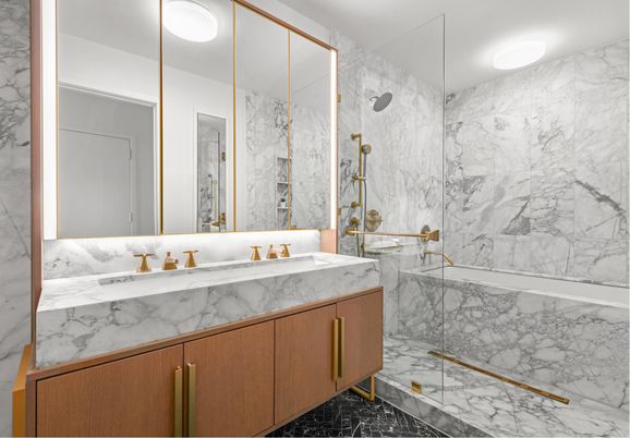 Bathroom, Interior, Marble, Marble Walls
