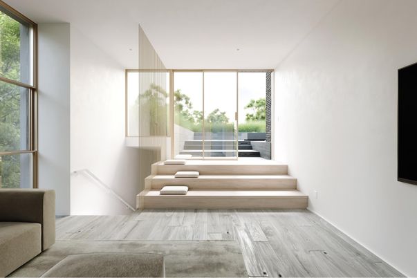 Interior, Recessed Lighting, Wood Texture Flooring