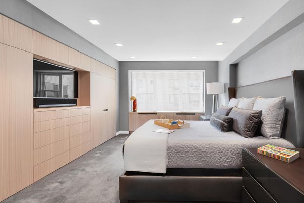 Bedroom, Interior, Recessed Lighting