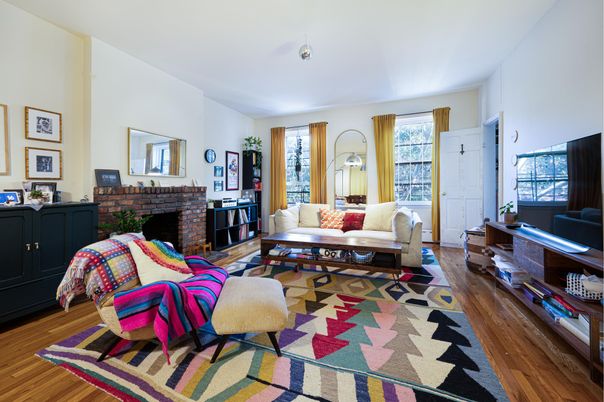Fireplace, Interior, Living room, Wood Texture Flooring