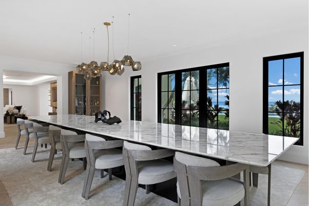 Dining room, Interior, Pendant Lights, Recessed Lighting