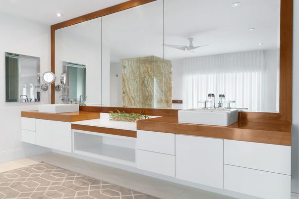 Bathroom, Dual Sink Vanities, Interior, Recessed Lighting
