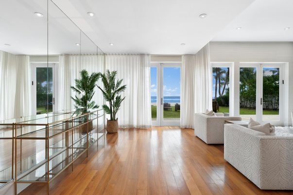 Interior, Living room, Recessed Lighting, Water, Wood Texture Flooring