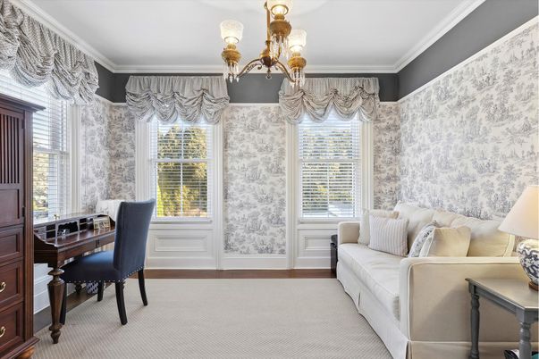 Chandelier, Home Office, Interior
