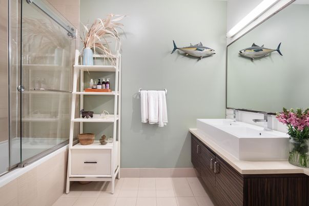 Bathroom, Glass Shower, Interior