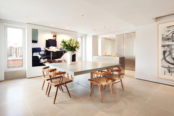 Dining room, Interior, Recessed Lighting