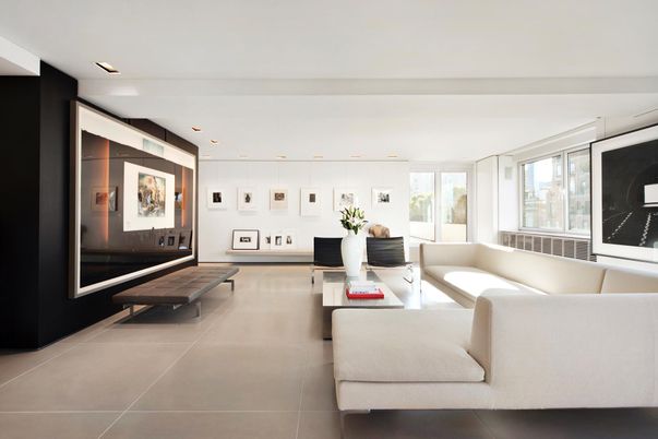 Interior, Living room, Recessed Lighting