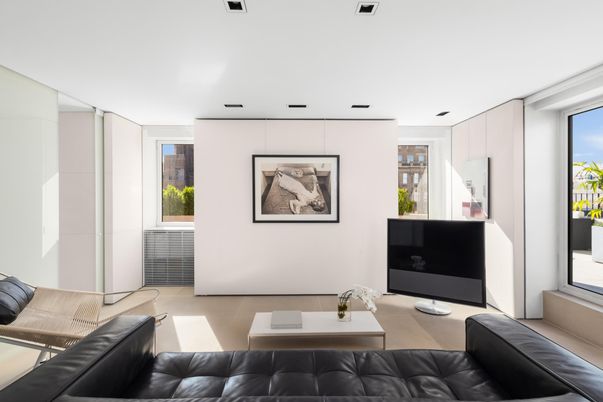 Interior, Living room, Recessed Lighting