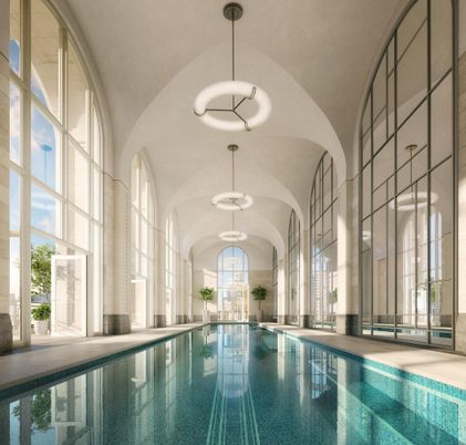 Interior, Pendant Lights, Pool
