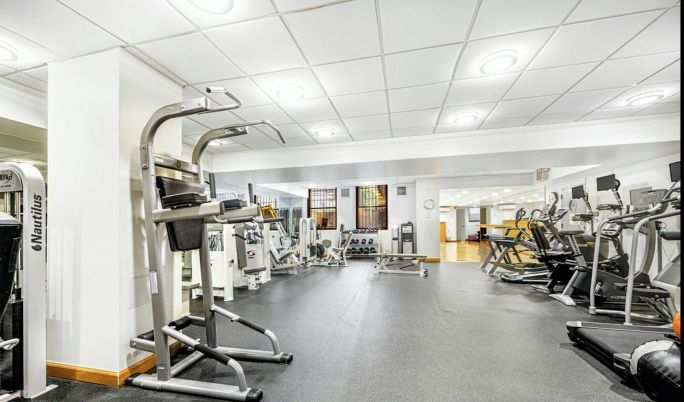 Fitness Equipment, Gym, Interior, Recessed Lighting