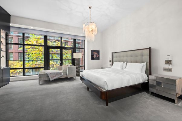 Bedroom, Chandelier, Interior, Recessed Lighting