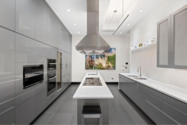 Interior, Kitchen, Pendant Lights, Recessed Lighting, Stainless Steel Appliances