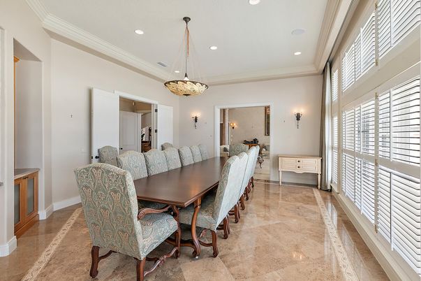 Dining room, Interior, Pendant Lights, Recessed Lighting