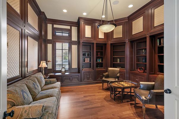 Interior, Living room, Pendant Lights, Recessed Lighting, Wood Texture Flooring
