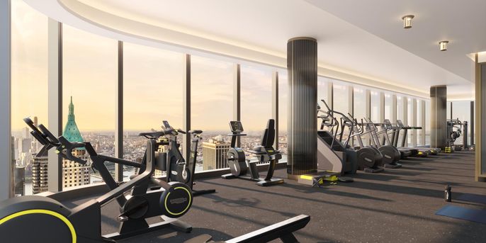 Fitness Equipment, Gym, Interior