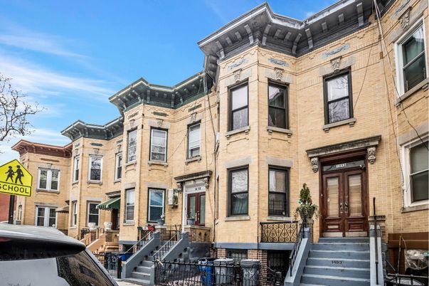 Exterior, Facade, Brick Facade, Brownstone
